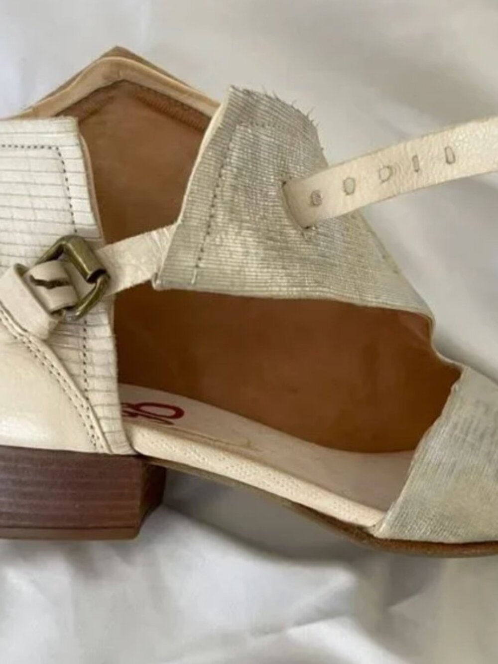 A.S.98 Airstep Lucus Sandals – Off White Metallic – Size 7.5 / EU 38 – EUC - Picture 16 of 16